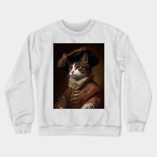 Victorian cat portrait 6 Crewneck Sweatshirt